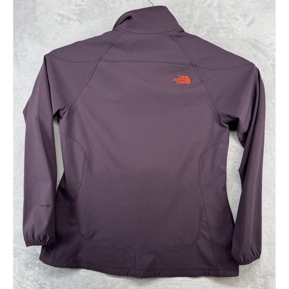 North Face Nimble Softshell Slim Fit Jacket Purple Full Zip Jacket TNF Women's L - Picture 2 of 5